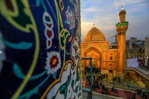 عکس صحن مطهر حرم امام علی و ایوان طلا