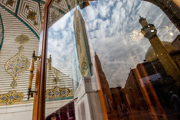 تصویر با کیفیت از صحن حرم امیرالمؤمنین حضرت علی علیه السلام