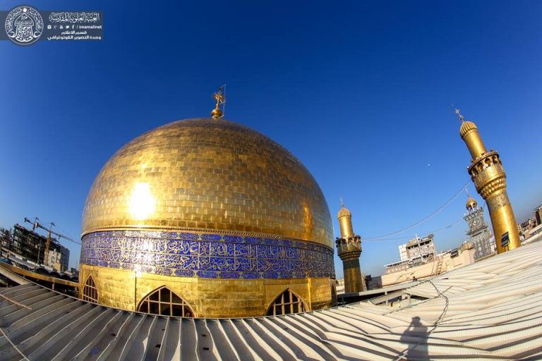 گنبد مطهر حرم امام علی علیه السلام