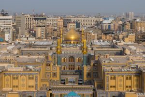 تصویر هوایی صحن حضرت فاطمه زهرا در حرم امیرالمؤمنین علیه السلام