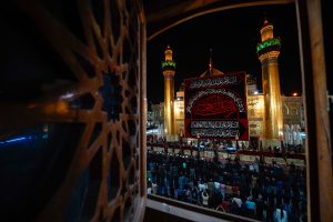 تصویر صحن حرم امیرالمؤمنین در شب ضربت خوردن امام