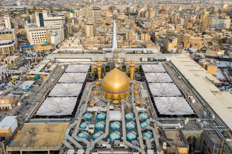 تصویر هوایی حرم مطهر امیرالمؤمنین علی علیه السلام