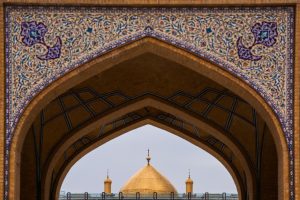 کاشی کاری صحن حضرت زهرا علیها السلام حرم امام علی علیه السلام