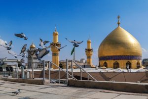 تصویر با کیفیت گنبد حرم امیرالمؤمنین علی علیه السلام
