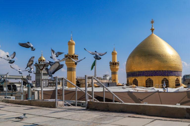 تصویر با کیفیت گنبد حرم امیرالمؤمنین علی علیه السلام