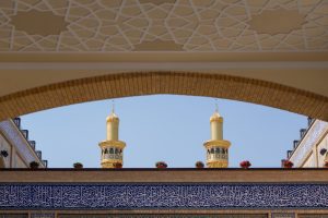 معماری زیبای صحن حضرت فاطمه زهرا علیها السلام نجف