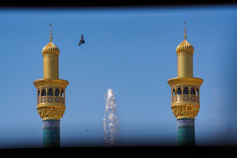 مناره های صحن حضرت زهرا سلام الله علیها نجف اشرف