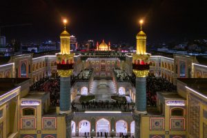 صحن فاطمه زهرا در شب شهادت مولا امیرالمؤمنین علیهما السلام
