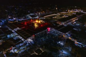 عکس هوایی نجف اشرف در شب شهادت امیرالمؤمنین