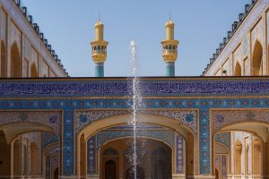 تصویر کیفیت بالا صحن حضرت زهرا (س) حرم امام علی علیه السلام