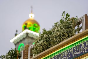 گل‌آرایی صحن حرم امام علی علیه‌السلام