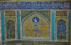 کاشی کاری گل