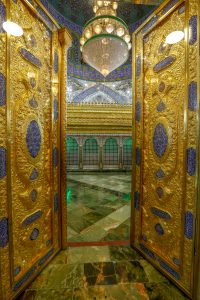 درهای طلای روضه منوره و ضریح امیرالمؤمنین