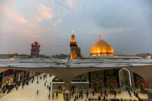 صحن حرم علوی در ایام شهادت