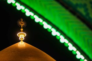 نورپردازی و گنبد حرم