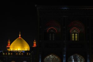 گنبد حرم در ایام محرم