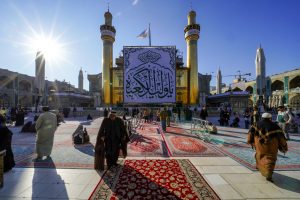 صحن حرم امیرالمؤمنین در ایام ولادت ایشان