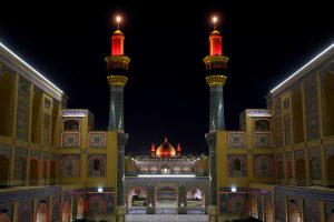 گنبد از طرف صحن حضرت زهرا سلام‌الله‌علیها