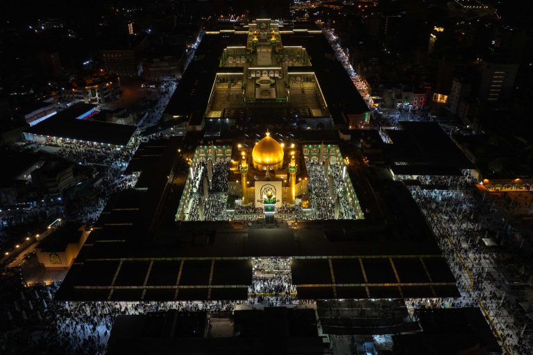 تصویر هوایی شب عید غدیر خم