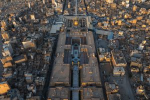 عکس هوایی حرم روز غدیر