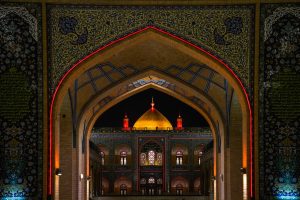 گنبد امیرالمؤمنین در ایام محرم