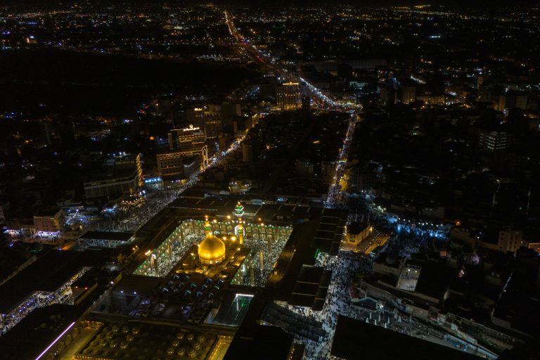 تصویر هوایی حرم امیرالمؤمنین و اطراف