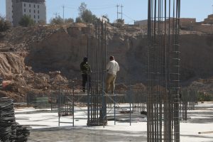 پارکینگ بزرگ طبقاتی نجف - میلگردها