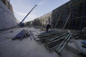 پارکینگ بزرگ طبقاتی نجف - داربست