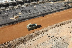 پارکینگ طبقاتی نجف - صاف کردن خاک