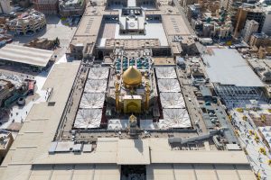 نمای باز و از بالا از حرم امام علی امیرالمؤمنین