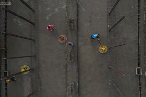 تقاطع غیر هم‌سطح شیخ طوسی - تصویر ماله از نمای بالا