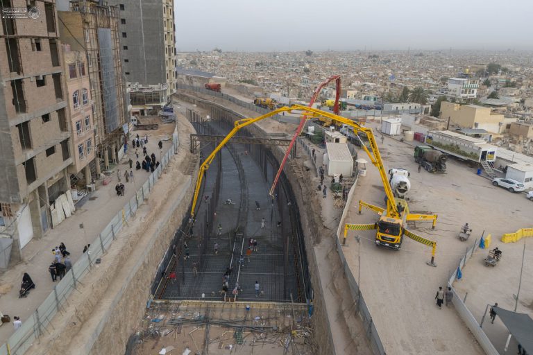 تقاطع غیر هم‌سطح شیخ طوسی - بتن‌ریزی 