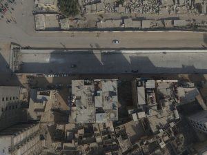 تقاطع غیر هم‌سطح شیخ طوسی - از نمای راست