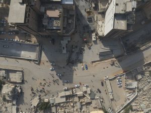 تقاطع غیر هم‌سطح شیخ طوسی - از نمای بالا