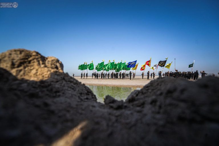 اولین قدم‌ها در پیاده‌روی اربعین در رأس البیشه