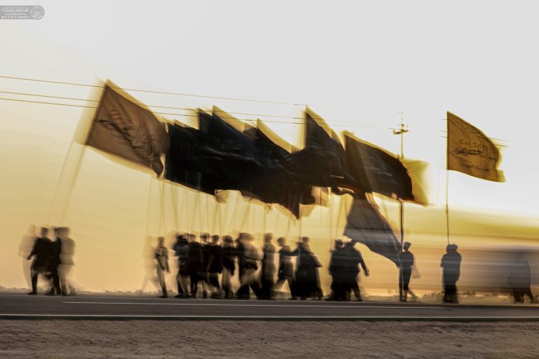 حرکت دلدادگان سیدالشهدا در مسیر پیاده‌روی