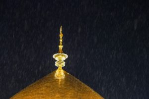 قسمت بالای گنبد و باران