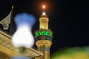 شمعدان و گلدسته حرم امیرالمؤمنین در اعیاد شعبانیه
