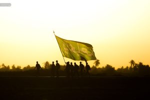 ضد نور پرچم یا عباس و زائران پیاده اربعین