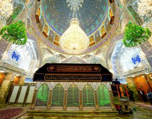 پوش ضریح در ایام عزای حضرت زهرا (علیهاالسلام)