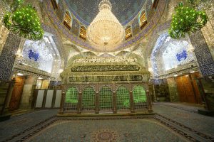 زیبایی چشم‌نواز ضریح و مرقد مطهر حضرت علی امیرالمؤمنین در عید غدیر