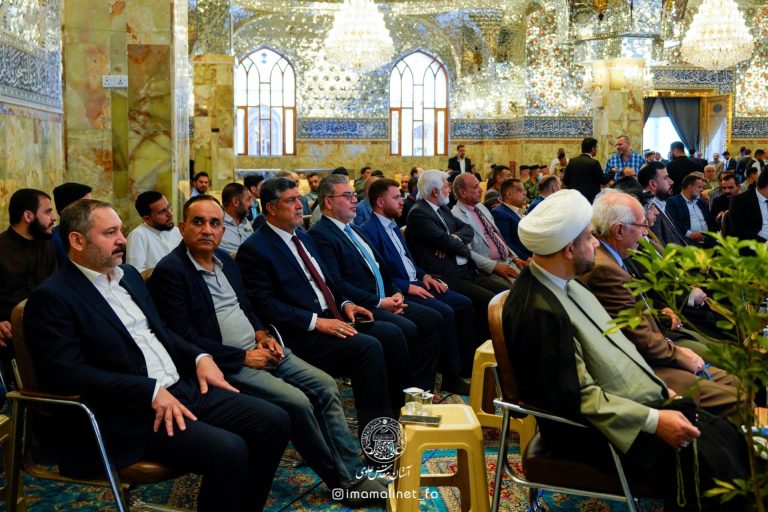 حضور هیئتی از آستان علوی در مراسم افتتاح دوازدهمین جشنواره فرهنگی «السفیر»