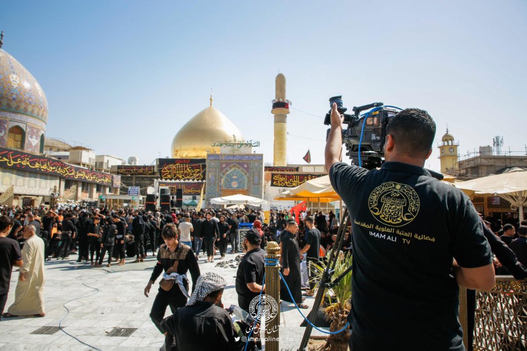 مشارکت امور رسانه آستان مقدس علوی در پوشش مراسم شهادت امام حسن عسکری علیه‌السلام