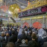 خدمت‌رسانی بخش انتظامات آستان مقدس علوی به زائران مراسم شهادت امام هادی علیه‌السلام