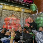 خدمت‌رسانی بخش انتظامات آستان مقدس علوی به زائران مراسم شهادت امام هادی علیه‌السلام