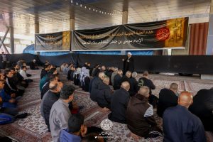 خدمت‌رسانی موکب آستان مقدس علوی در شهر کاظمین به مناسبت شهادت امام موسی بن جعفر(علیه‌السلام)