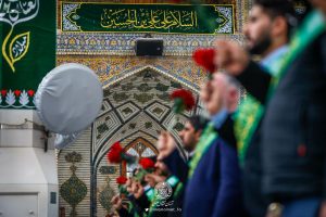 خادمان آستان مقدس علوی ولادت امام حسین‌(ع) را جشن گرفتند