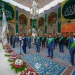 خادمان آستان مقدس علوی ولادت امام حسین‌(ع) را جشن گرفتند