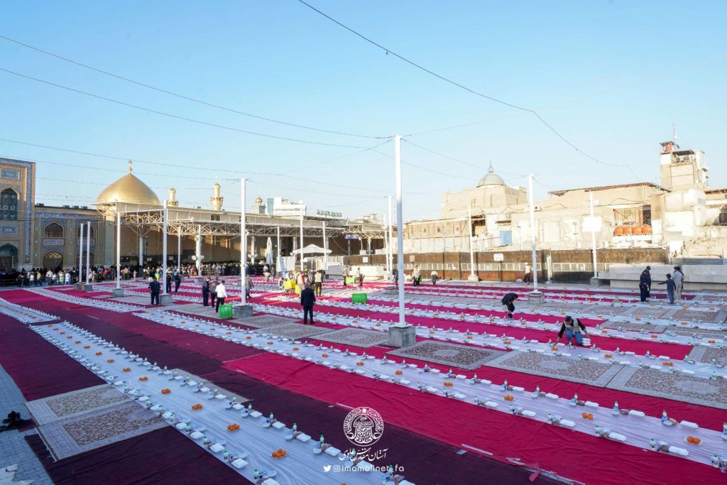 آستان مقدس علوی سفره‌های افطاری خود در ماه مبارک رمضان را گسترش می‌دهد