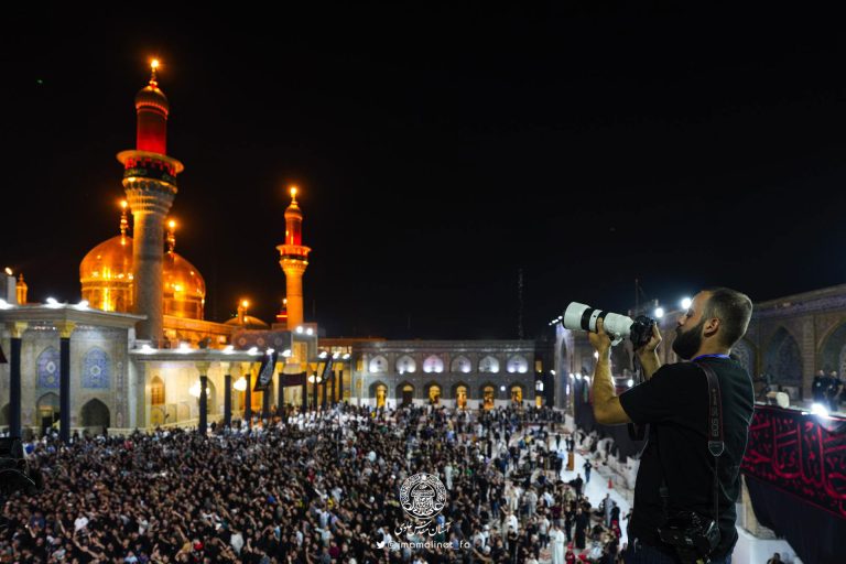 حضور کادر رسانه آستان مقدس علوی در آستان مقدس کاظمین به مناسبت شهادت امام جواد علیه‌السلام